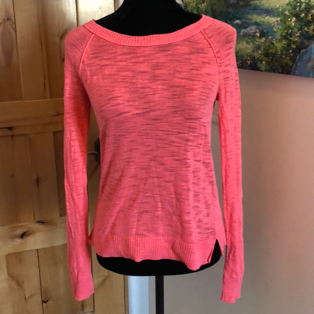 Mossimo Coral Pink Long Sleeved Top